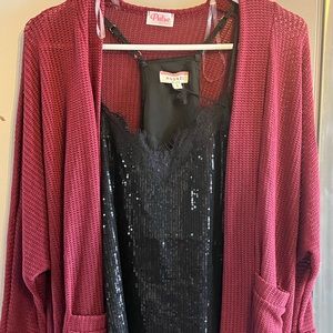Pulse Boutique Tank and cardigan